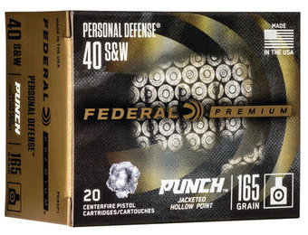 Federal 40 Cal 165GR PUNCH JHP