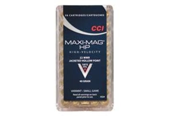 CCI 22 WMR  MAXI MAG  40 GR JHP          *