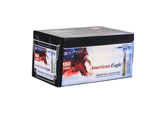 AMER EAGLE 5.56 NATO 55GR FMJ 150RD/BX