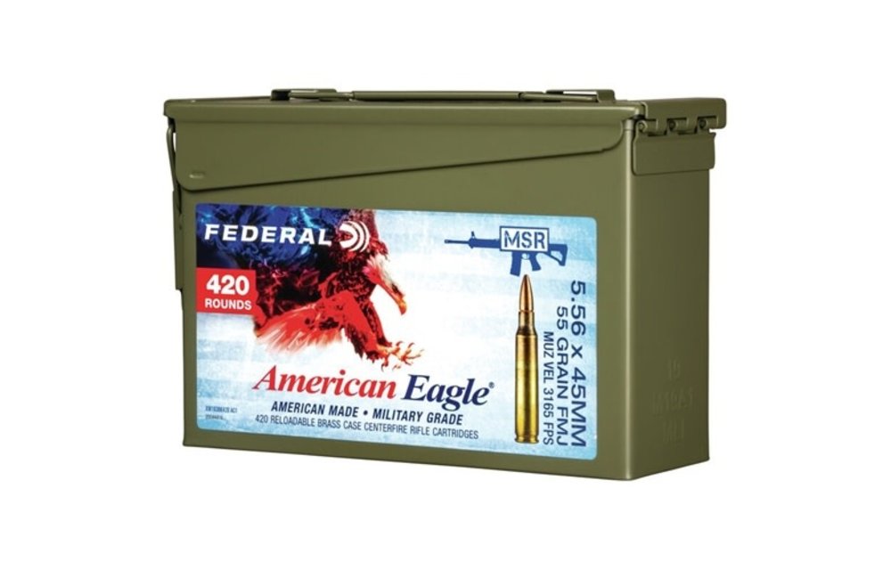 FEDERAL 5.56MM 55GR FMJ-BT - 420ct Loose M2A1 CAN