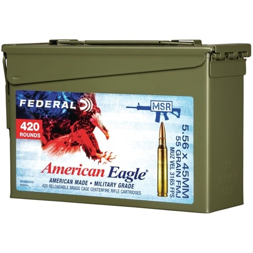 FEDERAL 5.56MM 55GR FMJ-BT - 420ct Loose M2A1 CAN