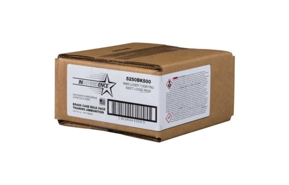 CCI Independence 9MM LUGER 115GR FMJ 500RD BULK BOX