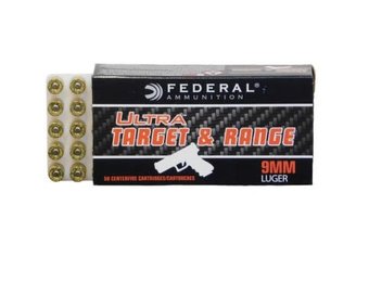 Federal HANDGUN - 9MM LUGER 115GR FMJ ULTRA TARGET & RANGE