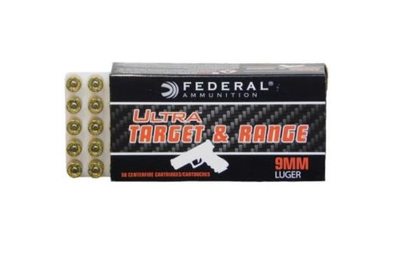 Federal HANDGUN - 9MM LUGER 115GR FMJ ULTRA TARGET & RANGE