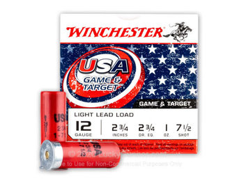USA 12 GAUGE 2-3/4 1180 fps 1oz 7 1/2