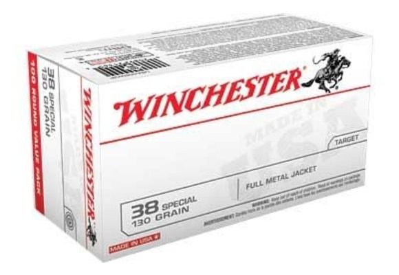 Winchester USA 38 Special 130Gr FMJ 100rds