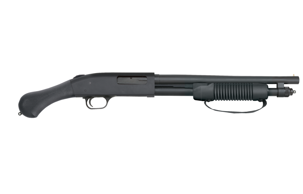 Mossberg 590 Shockwave Pump Action Shotgun 20 Gauge 14" Heavy Walled Barrel 5 Rounds Raptor Birds Head Pistol Grip Matte Blued