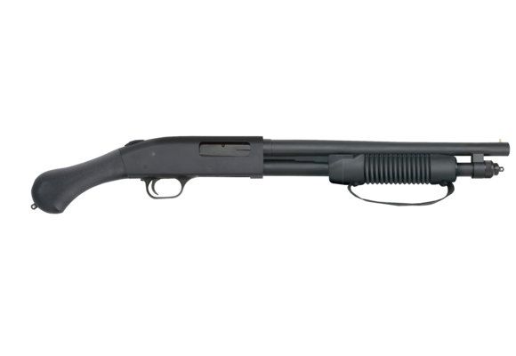 Mossberg 590 Shockwave Pump Action Shotgun 20 Gauge 14" Heavy Walled Barrel 5 Rounds Raptor Birds Head Pistol Grip Matte Blued