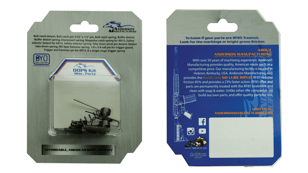 AR-15 Oops! Kit Replacement Small Parts G2-J423-0000-0P