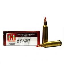 Hornady 22-250 REM 50 GR V-MAX® SPF