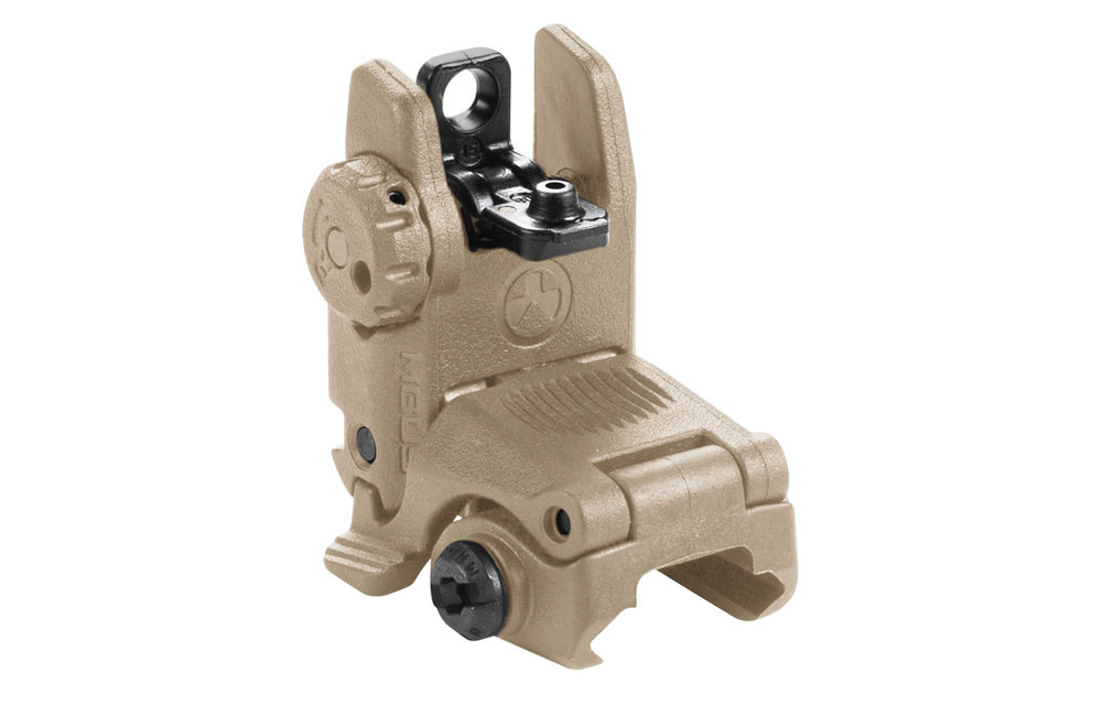 Magpul MAG248-FDE MBUS Flat Dark Earth Rear Folding Polymer Picatinny