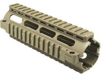 .223/5.56 Quad Rail Handguard - Tan Carbine Length