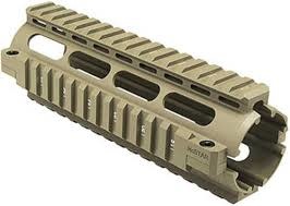 .223/5.56 Quad Rail Handguard - Tan Carbine Length