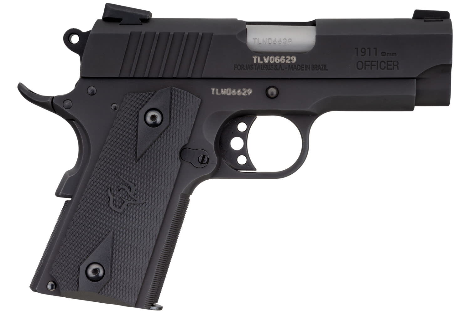 Taurus 1911 OFFICER  9MM LUGER,  3.5'' BK/BK, 8+1 RDS