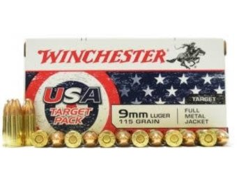 9MM LUGER 115 gr. Full Metal Jacket 100rds