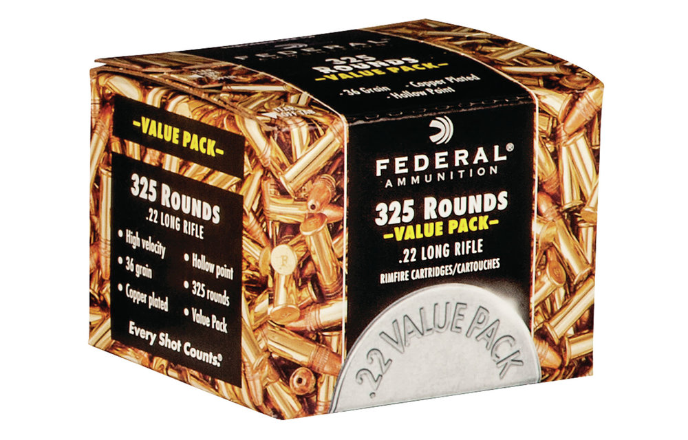 Federal .22LR 325 round pack 1260fps