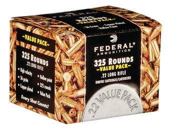 Federal .22LR 325 round pack 1260fps