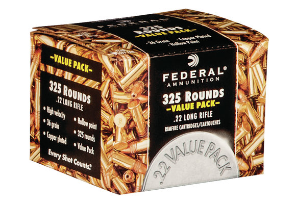 Federal .22LR 325 round pack 1260fps