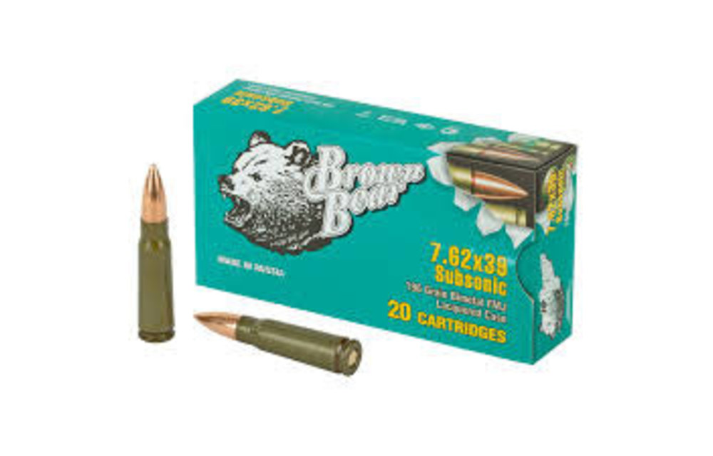 Brown Bear 7.62x39 Subsonic 196 gr
