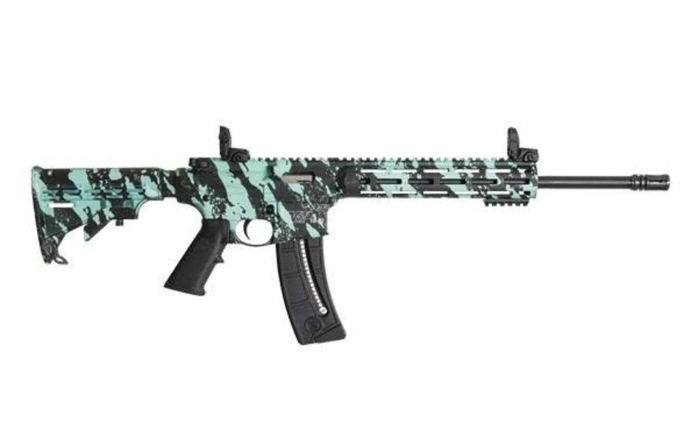 M&P®15-22 SPORT™ ROBIN'S EGG BLUE PLATINUM FINISH