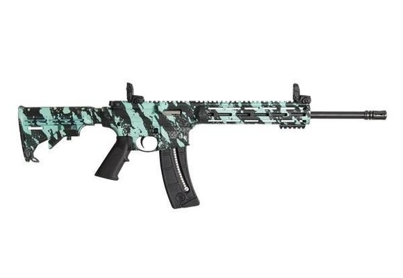 M&P®15-22 SPORT™ ROBIN'S EGG BLUE PLATINUM FINISH