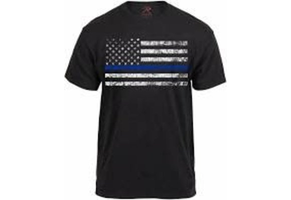 ROTHCO T SHIRT /THIN BLUE LINE