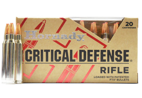 Hornady Critical Defense AMMO 223 REM 55 GR FTX® CD 80270