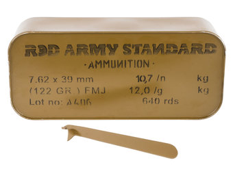 Red Army Standard White Box 7.62x39mm (122gr) FMJ in SEALED TIN 640rds