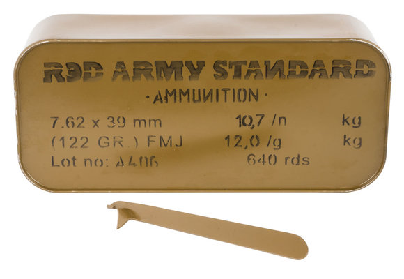 Red Army Standard White Box 7.62x39mm (122gr) FMJ in SEALED TIN 640rds