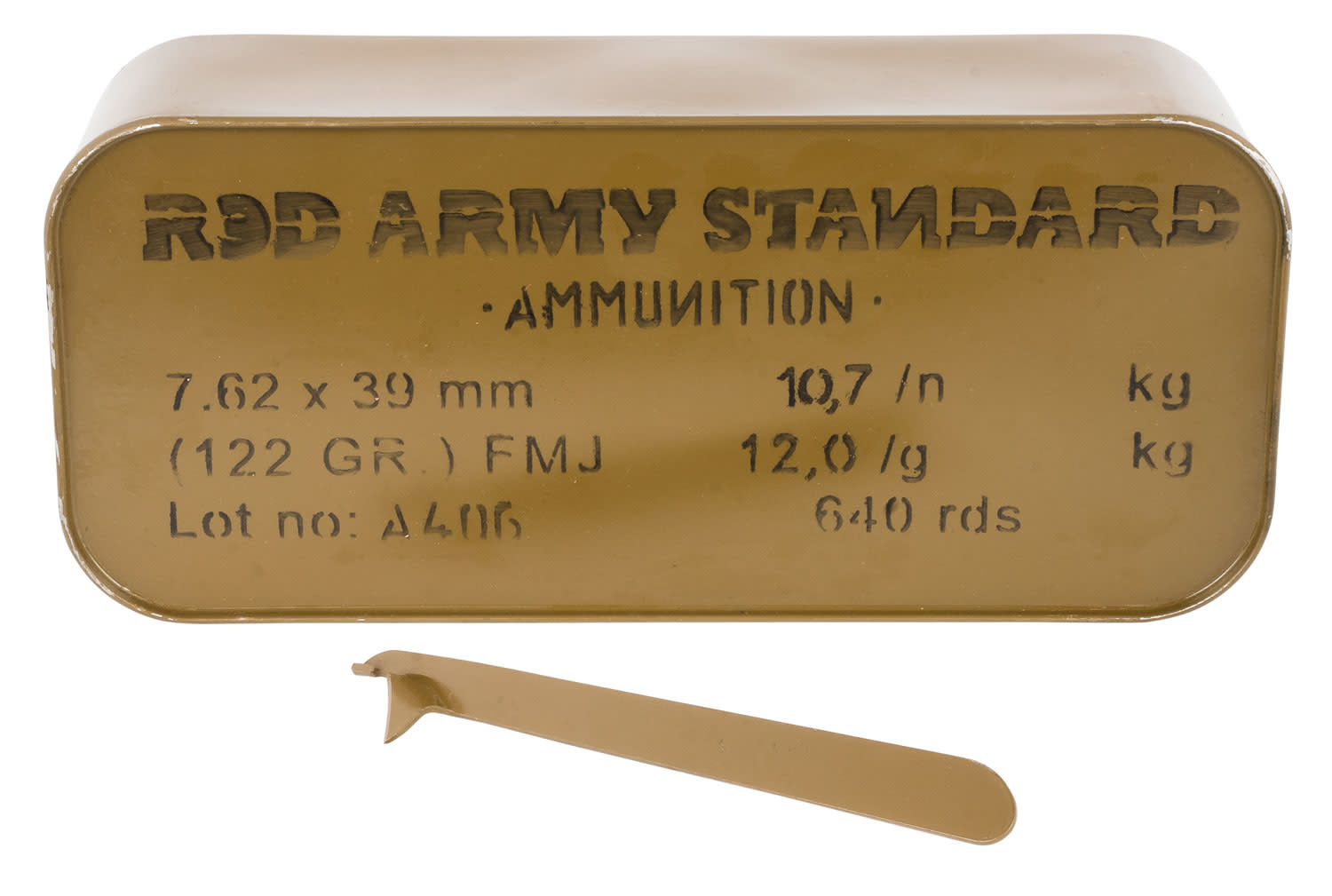 Red Army Standard White Box 7.62x39mm (122gr) FMJ in SEALED TIN 640rds