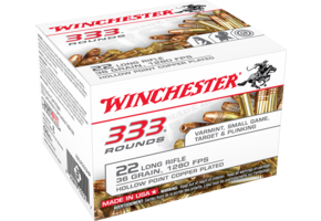 Winchester .22LR 333 Rounds 36 Grain CPHP