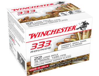 Winchester .22LR 333 Rounds 36 Grain CPHP