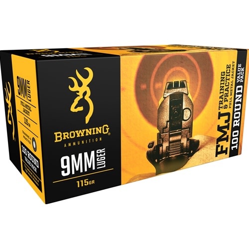 Browning 9mm FMJ 115gr 100rds