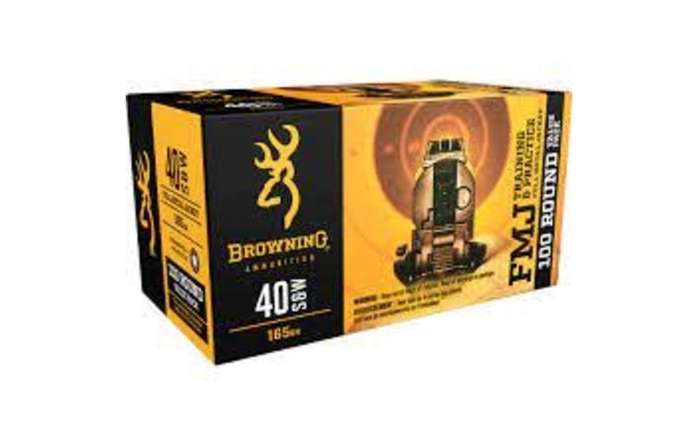 Browning 40 s&w fmj 165gr 100rds