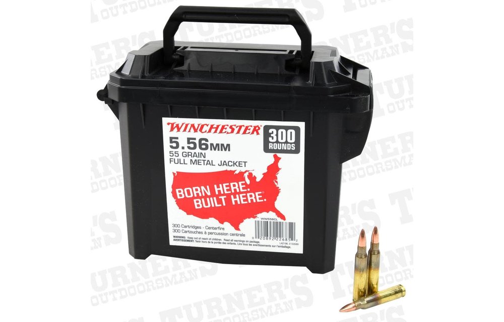 Winchester 5.56mm USA FMJ 55 GR Ammo Can