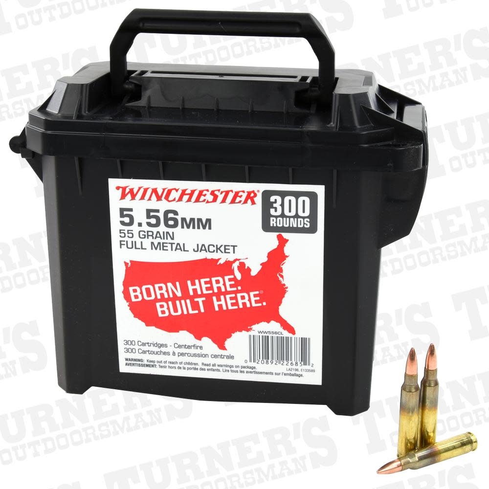 Winchester 5.56mm USA FMJ 55 GR Ammo Can