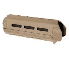 magpul M-lok hand guard Fits AR-15, Carbine Length, Polymer Construction, Features M-LOK Slots, FDE Finish