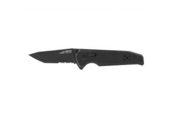 SOG Vision XR - Black - Partially Serrated