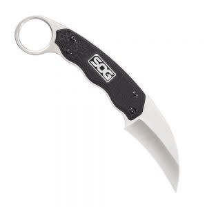 SOG Gambit - Sheepsfoot, Satin - GRN Handle