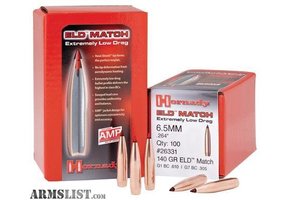 Hornady 6.5MM .264 140 GR ELD® MATCH (26331)