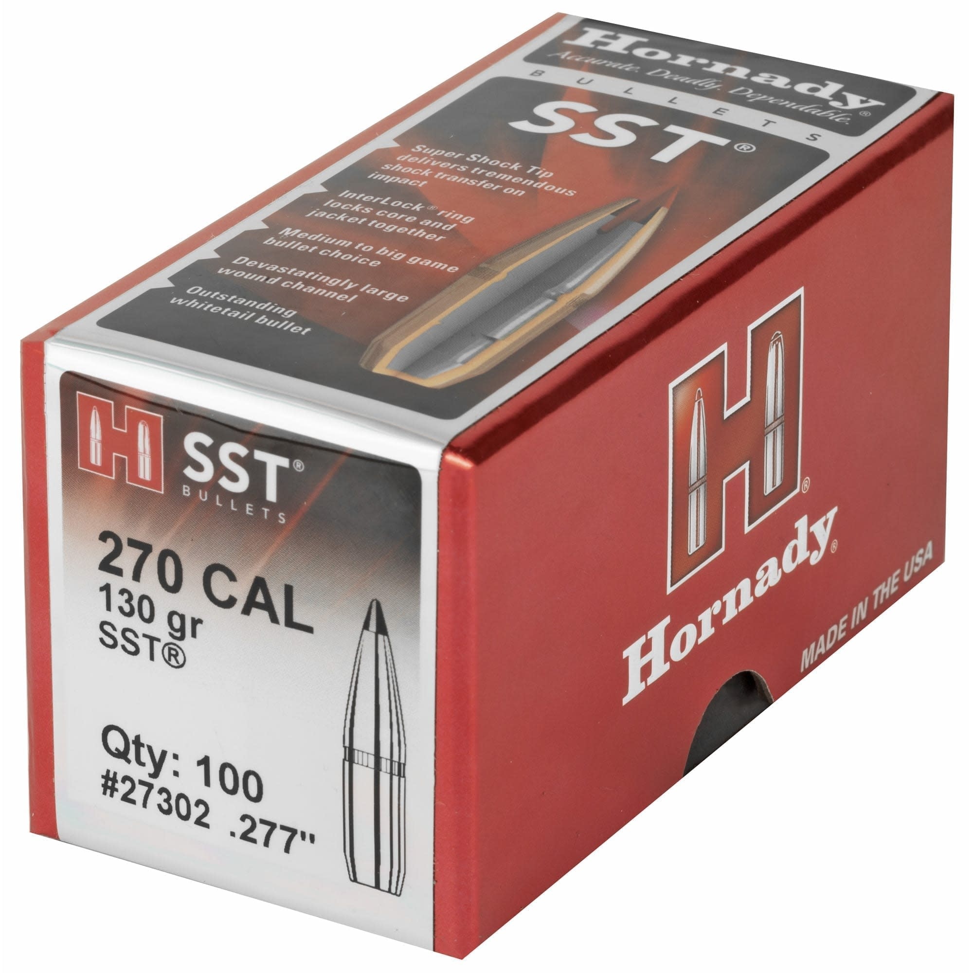 Hornady 270 CAL .277 130 GR SST®