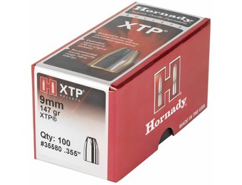 Hornady 9MM .355 147 GR XTP® (35580)