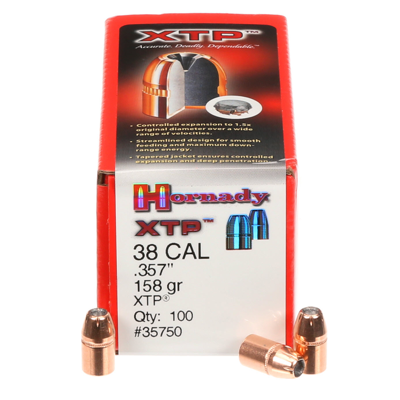 Hornady 38 CAL .357 158 GR XTP®