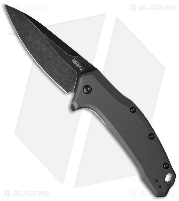 Kershaw Link Gray Aluminum blackwash