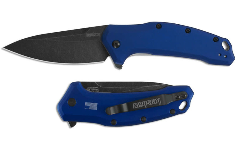Kershaw Link Navy Blue blackwash