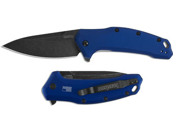 Kershaw Link Navy Blue blackwash