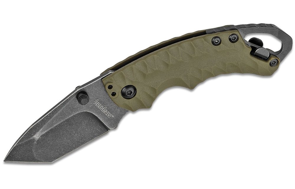 Kershaw Shuffle II Olive Blackwash