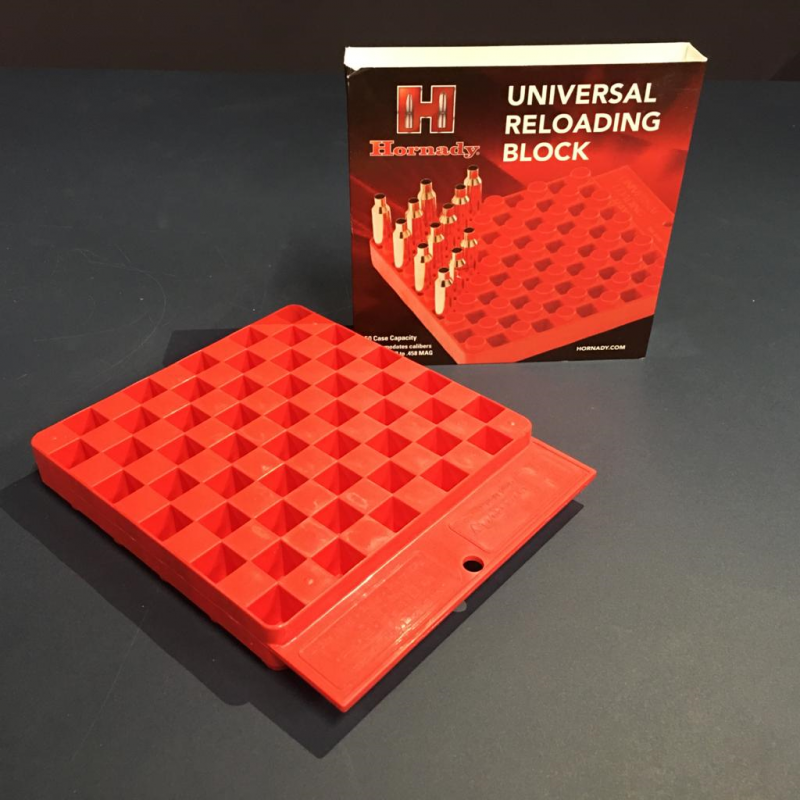 Hornady Universal Reloading Tray 50-Round Plastic Red