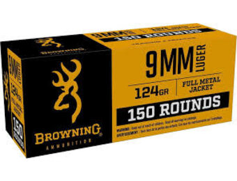 Browning 150 rd 9mm 124gr (B191800095)