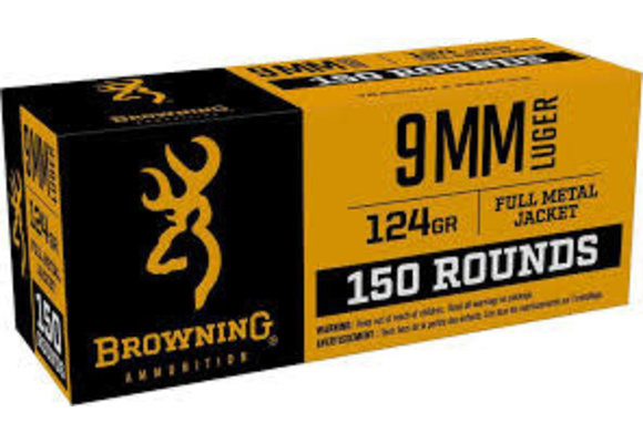 Browning 150 rd 9mm 124gr (B191800095)